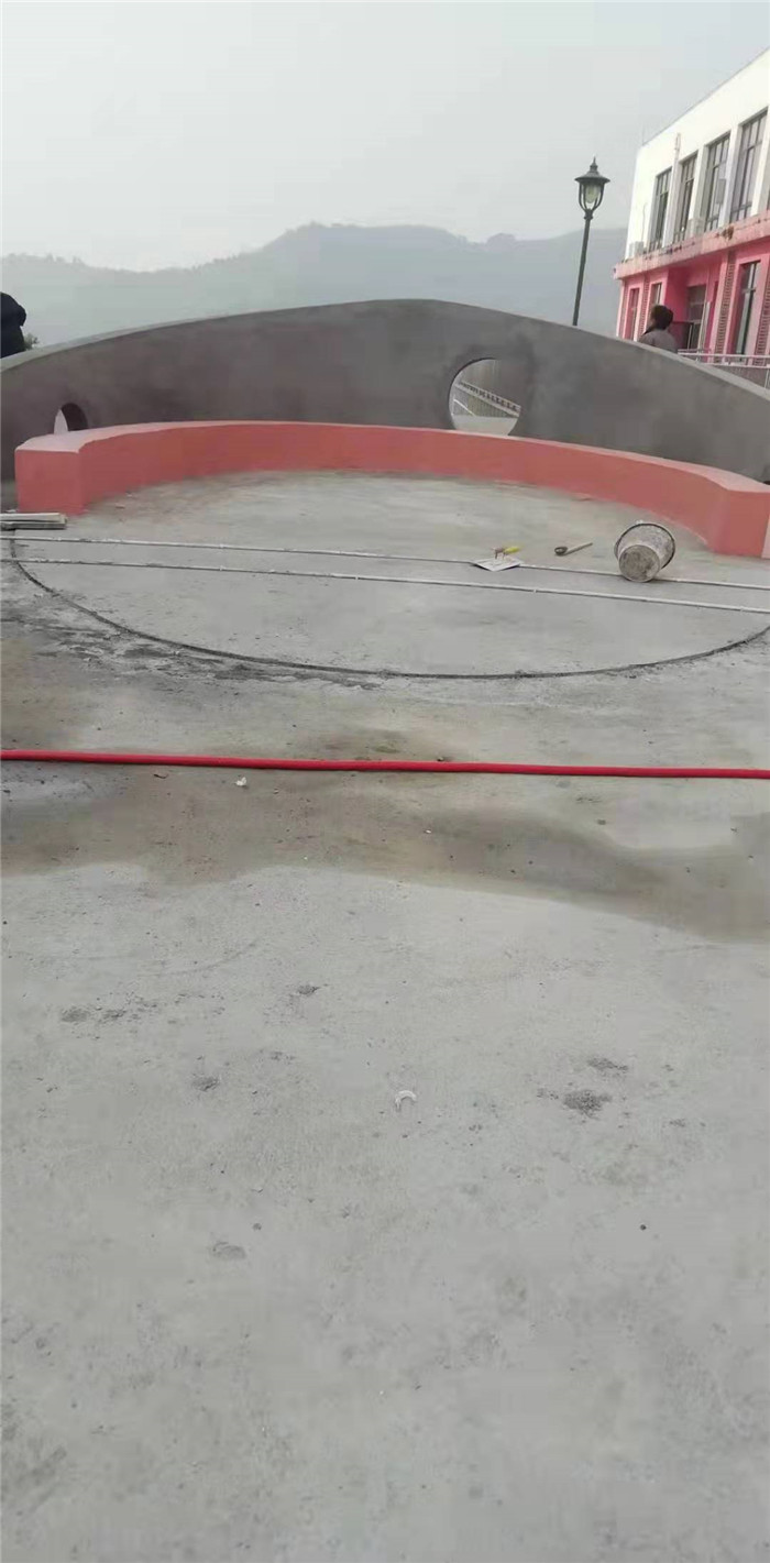 实验小学异形水洗石